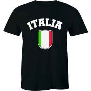 talia Italian Flag Emblem - National Pride T-shirt